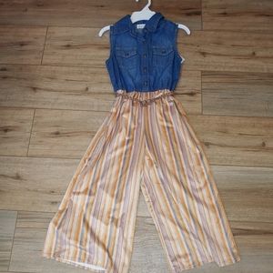 NWT girls 7 knit works romper from JCP
